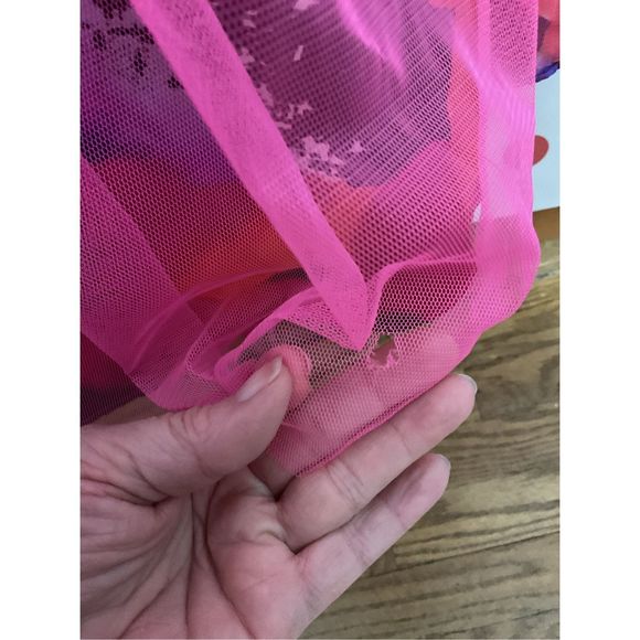 NWT Morgan & Co. Formal Dress Fuchsia Multi Size 5/6 🌸🍒 - Picture 3 of 15